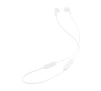 JBL Tune 235BT Écouteurs Intra-Auriculaires Bluetooth sans Fil avec 3 Boutons Microphone/télécommande et câble Plat - Blanc