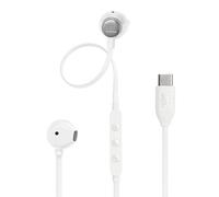 JBL TUNE 305C Écouteurs intra-auriculaires filaires haute résolution 96 kHz/24 bits préréglés EQ USB Type-C 12,5 mm Pilote dynamique ouvert avec micro intégré et câble plat (blanc)