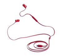 JBL Tune 310 C, Écouteurs filaires Hi-Res, son Pure Bass JBL, connexion USB-C, câble plat anti-nœuds, télécommande à trois touches avec microphone, en rouge