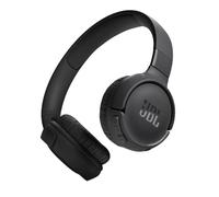 JBL Tune 520BT, casque audio sans fil, léger et confortable, Bluetooth 5.3, autonomie jusqu'à 57 h, charge rapide, son JBL Pure Bass, noir