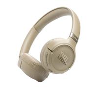JBL Tune 680 NC Casque Supra-auriculaire sans Fil, autonomie jusqu'à 76 h, Réduction de Bruit Adaptative, Smart Ambient, Google Fast Pair, Microsoft Swift Pair, Beige