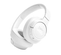JBL Tune 720BT, casque audio sans fil, léger et confortable, Bluetooth 5.3, autonomie jusqu'à 76 h, charge rapide, son JBL Pure Bass, blanc