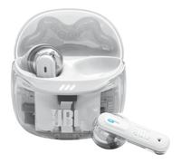 JBL Écouteurs True Wireless Tune Flex 2 Ghost Edition – Réduction active du bruit, 48 h, IP54 – Blanc