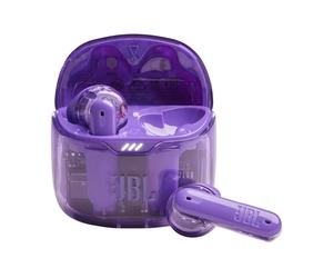 JBL Tune Flex Ghost Edition Casque True Wireless Stereo (TWS) Ecouteurs Appels/Musique Bluetooth Violet, Translucide