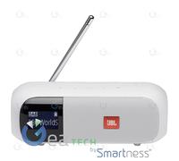JBL Tuner 2 Speaker Bluetooth Avec Radio Fm / DAB/DAB+ Streaming sans Fil Blanc