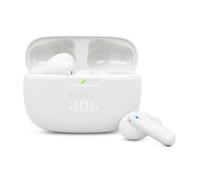 JBL Wave Beam 2, Écouteurs sans Fil Bluetooth, réduction de Bruit, 40 Heures d'autonomie, Son JBL Pure Bass, Technologie Smart Ambient et Connexion multipoint, Conception Intra sur Tige, Blanc