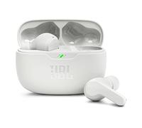 JBL Wave Beam, Écouteurs Intra-Auriculaires sans Fil, Résistance à l'Eau IP54 et IPX2, Appels Mains Libres et Batterie à Autonomie de 32 heures, en Blanc
