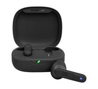 JBL Wave Flex, Écouteurs Intra-Auriculaires Sans Fil, Resistance à l'Eau IP54 et IPX2, Technologie TalkThru et AmbientAware, Autonomie de 32 heures, en Noir
