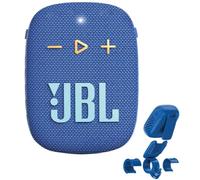 JBL Wind 3S Mini Enceinte Bluetooth Portable avec Bass Boost de Harman Kardon - Haut-Parleur avec Clip pour Sport, Outdoor, vélo, Scooter et Moto - Étanche IP67 - Bleu