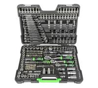 JBM 54045 Mallette porte-outils 216 pièces, clés hexagonales - Finition chromée