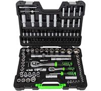 JBM Coffret porte-outils de 108 pièces avec clés hexagonales satinées