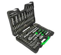 JBM Lot de 108 douilles hexagonales, finition chromée 4–32 mm, kit mèches vis Hex et Torx