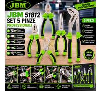 JBM Lot De 5 Pinces En Chrome Vanadium Avec Étui Autre