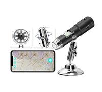 JBMBHC Analyseur de peau sans fil Dermatoscope Détection du cuir chevelu/de la peau/des follicules pileux Test Analyse Loupe Analyseur de peau UV Détecteur de peau faciale professionnel 1000X