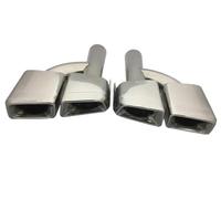 JBPIHZT 1 Paire D'embouts D'échappement AMG Racing En Acier Inoxydable 304 Pour Mercedes Pour Benz ML W166 GL X166 2011 2012 2013(Argent,H type)