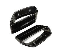 JBPIHZT 1 Paire D'embouts D'échappement En Acier Inoxydable Pour Série 5 G30 G31 525 530 528 Cache-embout Carré Noir/argenté Accessoires De Modification(NOIR)