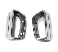 JBPIHZT 1 Paire D'embouts D'échappement En Acier Inoxydable Pour Série 5 G30 G31 525 530 528 Cache-embout Carré Noir/argenté Accessoires De Modification(Argent)