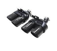 JBPIHZT 1 Paire D'embouts D'échappement En Fibre De Carbone Brillant Pour A6 A7 C8 S6 S7 2019 2020 2021 Embouts De Silencieux À Quatre Sorties(Carbon Fiber Texture A)