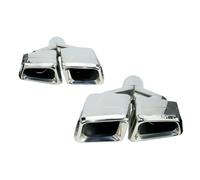 JBPIHZT 1 Paire Pour Mercedes Pour Benz ML W166 GL X166 2011 2012 2013 Échappement En Acier Inoxydable 304 Avec Embouts De Silencieux Pour Tuyau D'échappement