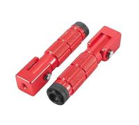 JBPIHZT 1 Paire Repose-pieds Avant Arrière Universel Moto 90° Fixe Pliant Pour Vélos Véhicules Électriques Cyclomoteurs Scooters(ROUGE)