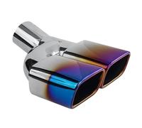 JBPIHZT 1PC Pour Toyota Pour Noah Pour Voxy Série 80 Embout Silencieux Échappement Acier Inox Sortie Carrée Tuyau Échappement Tubulure Entrée 63mm(Bleu)