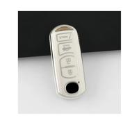 JBPIHZT 4 Boutons pour Mazda 2 3 5 6 7 CX-3 CX-4 CX-5 CX-7 CX-9 pour Axela pour Atenza Coque De Protection pour Clé TPU Porte-clés(Blanc,Single)