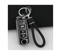 JBPIHZT 4 Boutons pour Mazda 2 3 5 6 7 CX-3 CX-4 CX-5 CX-7 CX-9 pour Axela pour Atenza Coque De Protection pour Clé TPU Porte-clés(Noir,Ensemble)