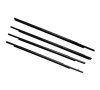 JBPIHZT 4 Pièces Joint D'Étanchéité Caoutchouc Fenêtres Extérieures Voiture Pour Mitsubishi Pour Outlander Pour Sport GA ASX RVR 2011-2020(NOIR)