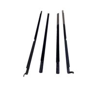 JBPIHZT 4 Pièces Moulure Joint Extérieur Porte Latérale Fenêtre Voiture Pour Mitsubishi Pour Pajero Pour Montero V73 V93 V97 2000-2016