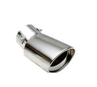 JBPIHZT Accessoires Auto Universels Embout D'échappement Silencieux Pour Mercedes Pour Benz GL450 ML63 M-Class ML500 ML350 Ener-G-Force(Argent,Courbé)