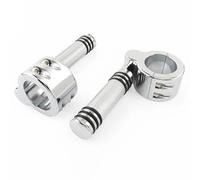 JBPIHZT Accessoires Moto Pédales De Moteur Autoroute 1-1/2" 38mm 1-1/4" 32mm Pédales Pieds Garde Moteur(Chrome,38MM)