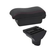 JBPIHZT Accoudoir Auto Pour Hyundai I20 Boîte À Accoudoir Pour Hyundai I20 Boîte De Rangement Centrale Pièces De Retrofit Intérieur(A1 Noir rouge SANS USB)