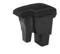 JBPIHZT Accoudoir Auto Pour Hyundai Pour Accent RB Pour Solaris 2011 2012 2013 2014 2015 2016 Boîte De Rangement Console Centrale Repos-bras(Black white lines)