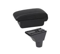 JBPIHZT Accoudoir Central Boîte De Rangement Intérieur Rétrofit Pour Citroen C3 C4 Boîte D'Accoudoir Accessoires Auto(B1 white line 3USB)