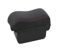JBPIHZT Accoudoir Central Intérieur Avec Boîte De Rangement Pour Opel Pour Corsa E 2014 2015 2016 2017 2018 2019(C1 Noir rouge PAS d'USB)