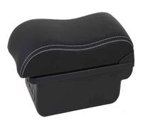 JBPIHZT Accoudoir Central Intérieur Avec Boîte De Rangement Pour Opel Pour Corsa E 2014 2015 2016 2017 2018 2019(B3 Noir blanc 3USB)