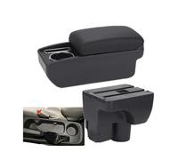 JBPIHZT Accoudoir Pour C&hevrolet Pour Sail 3 Boîte De Rangement Pour Pièces De Rechange Pour Accoudoir De Voiture Pour Aveo 3(C2 Ligne noire PAS d'USB)