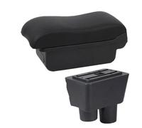 JBPIHZT Accoudoir Pour N&issan Pour Almera Boîte De Rangement Pour Accoudoir De Voiture Aménagement Intérieur(Ligne noire A2 Pas d'USB)