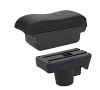 JBPIHZT Accoudoir Pour Opel Pour Astra Boîte D'accoudoir Pour Astra H 2006 2007 2008-2011 Accoudoir De Voiture Boîte De Rangement À Surface Incurvée(C2 Ligne noire PAS d'USB)