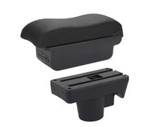 JBPIHZT Accoudoir Pour Opel Pour Astra Boîte D'accoudoir Pour Astra H 2006 2007 2008-2011 Accoudoir De Voiture Boîte De Rangement À Surface Incurvée(B2 ligne noire 3USB)