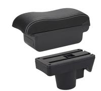 JBPIHZT Accoudoir Pour Opel Pour Astra Boîte D'accoudoir Pour Opel Pour Astra H 2006-2011 Accoudoir De Voiture Boîte De Rangement À Surface Incurvée(C3 Noir blanc SANS USB)