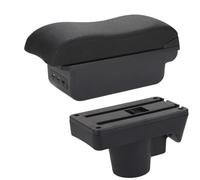 JBPIHZT Accoudoir Pour Opel Pour Astra Boîte D'accoudoir Pour Opel Pour Astra H 2006-2011 Accoudoir De Voiture Boîte De Rangement À Surface Incurvée(B2 ligne noire 3USB)