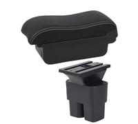 JBPIHZT Accoudoir Voiture Pour N&issan Pour NV200 Boîte D'accoudoir Pour NV200 Evalia Boîte De Rangement Pièces Retrofit Intérieur Accessoires Auto(A3 Black white NO USB)