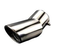 JBPIHZT Auto Tuyau D'échappement En Acier Inoxydable Chromé Embout Terminal Pour Mitsubishi Pour PAJERO V31 V33 V73 V93 V97 2007-2019(Argent)