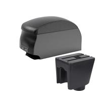 JBPIHZT Boîte Centrale À Accoudoir Avec USB Pour C&hevrolet Pour Aveo T200 T250 T255 Boîte De Rangement De Console Centrale(B2 Black double)