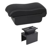 JBPIHZT Boîte D'accoudoir Auto Pour R&enault Pour Clio 5 Boîte D'accoudoir Pour Captur Pour Clio5 Rangement Console Centrale Accoudoir Cuir(Ligne Blanche C2)