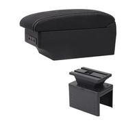 JBPIHZT Boîte D'accoudoir Auto Pour R&enault Pour Clio 5 Boîte D'accoudoir Pour Captur Pour Clio5 Rangement Console Centrale Accoudoir Cuir(Ligne blanche E1)