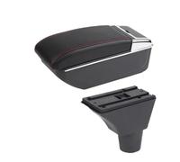 JBPIHZT Boîte D'accoudoir Boîte De Rangement Retrofit Accessoires Auto Pour R&enault Pour Sandero Stepway Boîte D'accoudoir(Ligne rouge B1 PAS d'USB)
