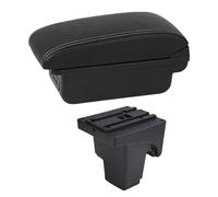 JBPIHZT Boîte D'accoudoir Voiture Pour F&ord Pour Focus 3 Mk3 2011 2012 2013 2014 2015-2020 Console Centrale De Rangement Pour Accoudoir(Ligne Blanche C1)