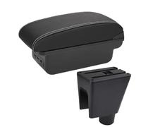 JBPIHZT Boîte De Rangement D'accoudoir Pour Voiture Pour C&hevrolet Pour Spark III Pour Aveo Pour T200 Boîte D'accoudoir Accessoires Auto(B3 Noir blanc 3USB)